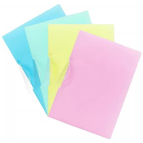 Skoroszyt z klipsem A4 PP pastel mix (op. 8) SKP-A4 BIURFOL